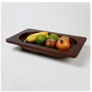 Cuenco de madera de acacia de alta calidad para frutas y ensaladas, cuenco de masa desechable para restaurante de Hotel en casa, producto al por mayor - Product Image 2