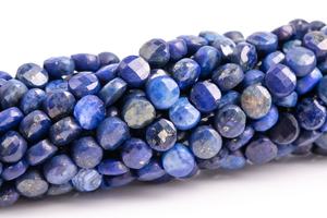 4x2MM <b>Lapis</b> <b>Lazuli</b> Beads Faceted Flat Round Button Genuine Natural Gemstone Loose Beads Bulk Lot Options - Product Image 6