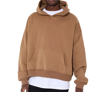 Sudadera con capucha de invierno de la mejor calidad para hombre, corte regular, color sólido, estilo urbano, con bolsillos tipo canguro. - Product Image 1