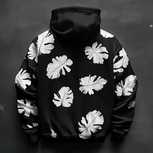 Sweat à capuche unisexe imprimé par pulvérisation, coupe confortable, pull-over, vêtement d'hiver, style décontracté doux, logo imprimé en relief sur le devant, service OEM, sweats à capuche pour hommes - Product Image 5