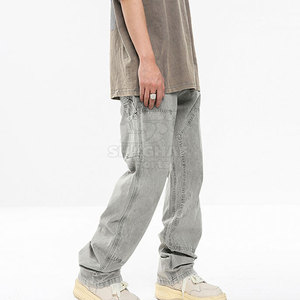 <b>Jean</b> Pant Straight Fit Cotton <b>Jean</b> Pant For Comfortable Routine Wear With <b>Soft</b> Feel Washed Men's Pants - Product Image 4