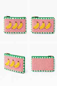 Porte-monnaie banane perlé fait main mignon pour femme, broderie fruit, mini portefeuille, pochette à chaîne, bracelet, haute qualité, cadeau tendance - Product Image 3