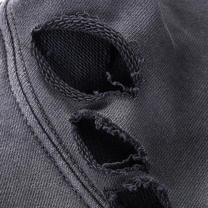 Sudadera con Capucha Personalizable con Logotipo Frontal, Estilo Oversize, Efecto Desgastado, Felpa Francesa, para Mujer, 100% Algodón, para Invierno - Product Image 6