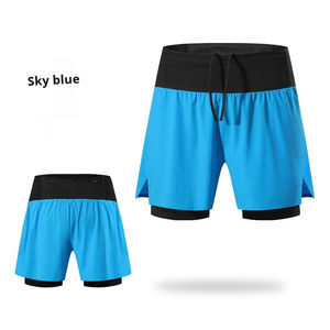 Pantalons de sport 2-en-1 personnalisés pour hommes, de haute qualité, à séchage rapide, respirants, avec poche arrière - Product Image 6