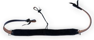 Cincha de cuero para silla de montar western con herrajes de latón y juego de billetes para aparejos de caballo - Product Image 4