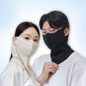 MACCI หน้ากากปิดหน้าแบบยูนิเซ็กซ์ 2 ชั้น โพลีเอสเตอร์/ผ้าฝ้าย 120 กรัมโฟร์ซีซั่นส์สีดำสีขาวสีเบจ - Product Image 1