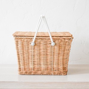 Empty Picnic Hamper <b>Basket</b> for Kids Wholesale Handmade Natural Rattan Camping <b>Baskets</b> <b>with</b> <b>Lid</b> - Product Image 5