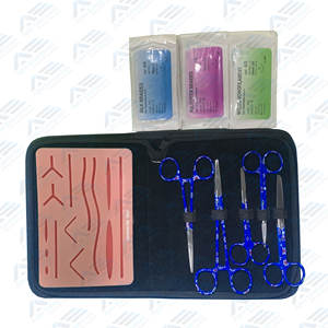 Disección de acero inoxidable para estudiantes médicos y veterinarios, materiales e instrumentos de sutura médica para la piel, Kit de sutura, instrumento médico - Product Image 1