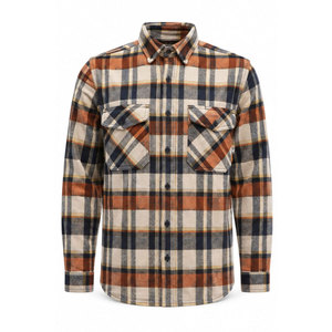Camisa de Trabajo de Soldadura FR Roja para Hombre, Marca Personalizada 2027, Manga Larga, Doble Costura, Color Sólido, Cierre de Botones, Cómoda - Product Image 2