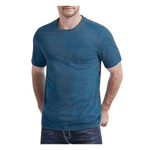 T-shirt de sport décontracté pour homme, coupe classique, avec poche poitrine, idéal pour l'été - Product Image 6