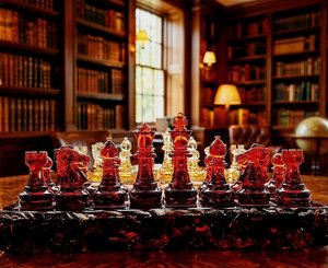 Luxury Resin Chessboard Game Decorative Objects Home Decorative <b>Chess</b> Decoration for Living Room - Product Image 3