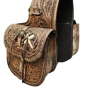 Bolsa de Silla de Montar de Primera Calidad, Cuero Genuino, Hecha a Mano, Duradera, Personalizable, Bolsas de Silla de Montar Ecuestres, Y&Z Enterprises - Product Image 1