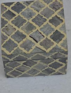 Handmade Grey Beige Bone Inlay MDF Wood <b>Small</b> Storage <b>Box</b> Moroccan Design Decorative Jewelry <b>Box</b> Luxury Home Decor <b>Gift</b> <b>Box</b> - Product Image 2