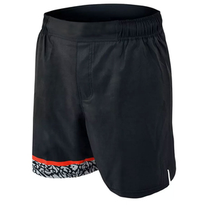 Shorts de boxe fitness légers, confortables, de haute qualité, avec impression de logo personnalisée, longueur courte, taille mi-haute, pour hommes - Product Image 3