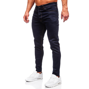 wholesale 2026 OEM <b>Men</b> Blue Denim Jeans Slim Fit Casual <b>Stretch</b> Cotton Pants Comfortable Streetwear Fashion Wholesale - Product Image 1
