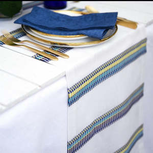 Tappeto Sicily Runner di Mode Living - Misto Lino a Righe Multicolore, Resistente e Anti-sbiadimento - Product Image 1