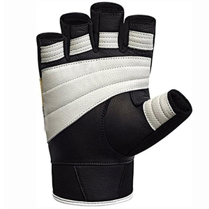 Durable Leather <b>Weight</b> Lifting <b>Gloves</b> Breathable Design Half Finger Velcro Closure <b>Weight</b> Lifting <b>Gloves</b> for Gym <b>Training</b> - Product Image 2