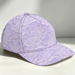 Casquette de baseball élégante en dentelle pour femme, mode décontractée, couvre-chef d'extérieur, ajustement réglable pour l'été, les voyages, la plage et le streetwear - Product Image 6