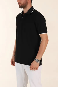 Polo en coton premium pour homme, logo personnalisé, respirant, manches courtes, polo décontracté d'été, fabrication OEM - Product Image 5
