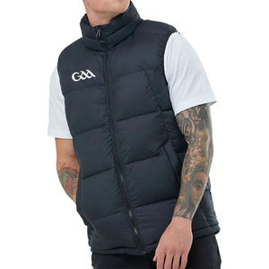 Men’s GAA Puffer <b>Vest</b> Custom Logo Lightweight Sleeveless Jacket Woven Fabric Winter <b>Vest</b> Gaelic Football Teamwear <b>Utility</b> <b>Vest</b> - Product Image 1