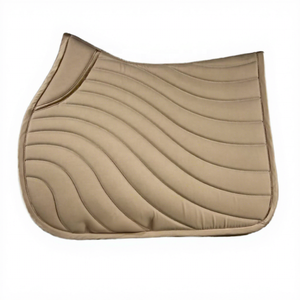 Almohadilla de Silla de Montar para Caballo Multiusos de Algodón Gris Premium Personalizada OEM |   Almohadilla de Silla de Montar Acolchada Ondulada con Relleno de Poliéster y Correa de Sujeción - Product Image 4