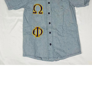 Camiseta de Béisbol Personalizada para Hombre, Cuello Redondo, Bordada, Manga Corta, Uniforme de Equipo, Transpirable, 100% Algodón, Tejido de Punto, Estilo Urbano - Product Image 4