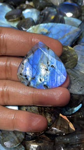 Multi Labradorite Faceted Cut Natural Mix Shape Healing Stone Jewelry Making Flat <b>Back</b> for All Sizes - Product Image 2