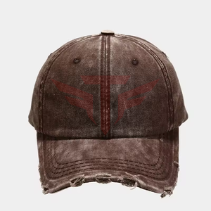 Gorra de Béisbol Unisex Deportiva de 6 Paneles, Estilo Vintage, Lavada y Desgastada, con Borde Deshilachado, de Algodón, Marca Tactus Industries, Impermeable - Product Image 1