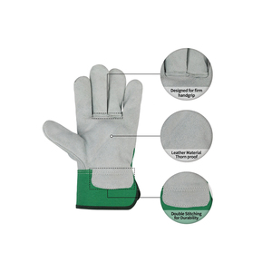 2026 New Arrival Customized Work <b>Gloves</b> Cowhide Leather Factory Driver Climbing Gardening Protective <b>Gloves</b> - Product Image 4