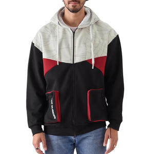 Conjuntos de ropa urbana personalizados para hombre, suéter con cremallera, sudadera con cremallera completa, sudadera con capucha y cremallera exterior OEM. - Product Image 1