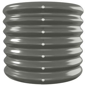 Grand lit de jardin surélevé en acier gris thermolaqué, durable, pour pots et jardinières - Product Image 4