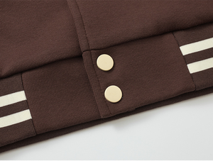 Vestes d'hiver unisexes personnalisables en patchwork 100% laine avec capuche pour streetwear, en noir et blanc - Product Image 4