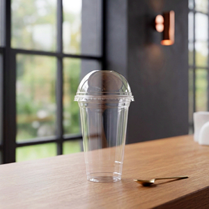 Viet Nam Disposable Takeaway Packaging Clear <b>Plastic</b> PP Single Wall Pet Coffee Tea Juice <b>Cups</b> with Lids 95mm Diameter QUANG QUAN - Product Image 3