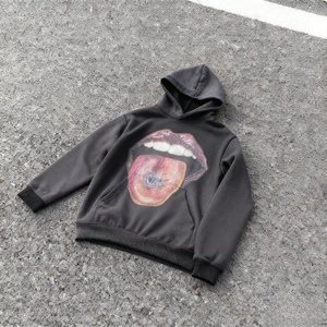 Nesta Sports – Sweat à capuche unisexe 100 % coton, personnalisé, grande taille, coupe oversize, avec logo brodé en strass, collection automne - Product Image 4