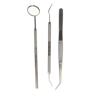 High Quality Stainless Steel Dental Instruments 3-Piece Set <b>Teeth</b> <b>Cleaning</b> <b>Tools</b> - Product Image 1