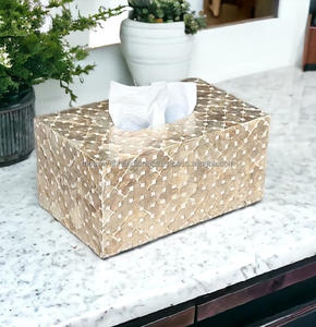 Boîte de papier de soie en nacre de qualité supérieure classique vadrouille boîte à serviettes de travail élégant décor à la maison - Product Image 6