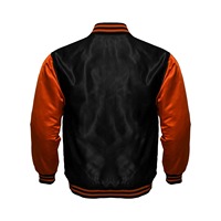 Veste universitaire en satin avec logo personnalisé, veste de baseball classique, fabricant de vestes universitaires, production en gros