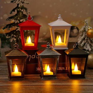 Lanterne à bougie en métal décorative écologique artisanale de qualité supérieure pour la maison et la décoration festive de Noël et de Pâques - Product Image 3