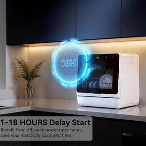 เครื่องล้างจานแบบตั้งโต๊ะ H-e-r-m-i-t-l-u-x รุ่นพกพา ถังขนาด 5 ลิตร 7 โปรแกรม - Product Image 5