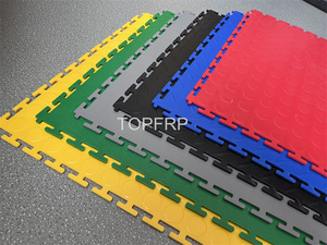 Revêtement de sol en vinyle à emboîtement pour atelier et salle de sport, dalles de sol en PVC à emboîtement - Product Image 2