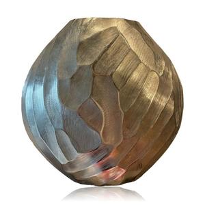 Vase en métal fait main en forme de grenade, décoration de table contemporaine, design unique et personnalisé, pot à fleurs moulé à la main pour la maison - Product Image 5
