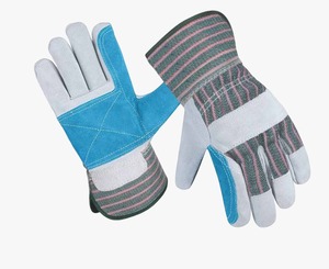 Premium Quality Gun Palm Cowhide Split Leather Working <b>Gloves</b> Heat & Spark Resistant Heavy Duty Canadian <b>Rigger</b> Garden <b>Gloves</b> - Product Image 1