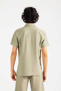 Camisa Polo de Manga Larga Formal de Negocios para Hombre, Personalizada OEM, de Alta Calidad, Color Sólido, Piqué, Algodón y Poliéster - Product Image 3