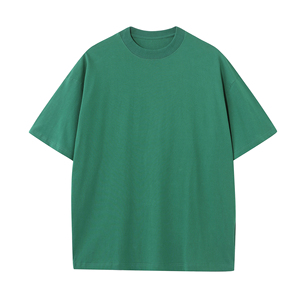 เสื้อผ้าสตรีทแวร์แฟชั่นลายเรียบง่าย ทรงโอเวอร์ไซส์ น้ำหนักเบา ราคาส่งถูก ตัดเย็บแบบครอป ทรงบ็อกซี่ด้านหน้า ผ้าฝ้าย 100% รับสั่งทำ - Product Image 5
