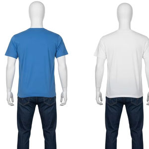 Breathable O Neck Polyester Cotton T <b>Shirts</b> with Silk Screen Printing Soft Fabric Casual Streetwear Custom Logo Tee Tops - Product Image 1