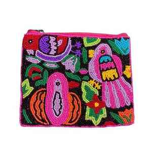 Sac à main indien coloré fait main avec perles, artisanat ethnique de luxe, poignée baguette en perles de verre, sac décontracté durable, style tendance, qualité supérieure - Product Image 1