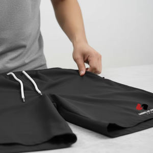 Pantalones Cortos Deportivos de Algodón de Alta Calidad para Hombre, Transpirables, con Cintura Elástica, Casuales, para Gimnasio, Logotipo Personalizado, Suministro al por Mayor - Product Image 2