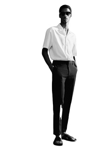 Pantalones ajustados de alta calidad para hombre de marca personalizada ODM OEM precio de mercado al por mayor Poliéster Viscosa sarga lavado ligero pantalones bolsillos - Product Image 3