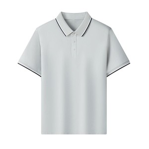 T-shirt unisexe en coton tricoté respirant de haute qualité, personnalisable avec logo frontal, idéal pour le sport, le golf, à manches courtes et couleur unie - Product Image 3