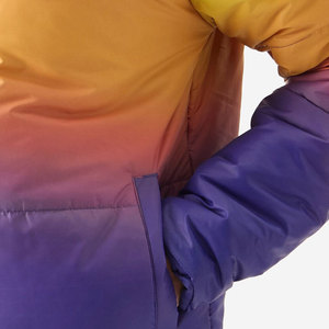 เสื้อแจ็คเก็ตพัฟเฟอร์ผู้ชายไล่เฉดสี มีฮู้ด ปิดด้วยซิป กันลม บุใยโพลีเอสเตอร์หนา เสื้อโค้ทลำลองสำหรับฤดูหนาว แจ็คเก็ตบับเบิ้ล - Product Image 6